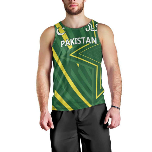 Pakistan Cricket Custom Men Tank Top Shaheen Falcon Go Champions