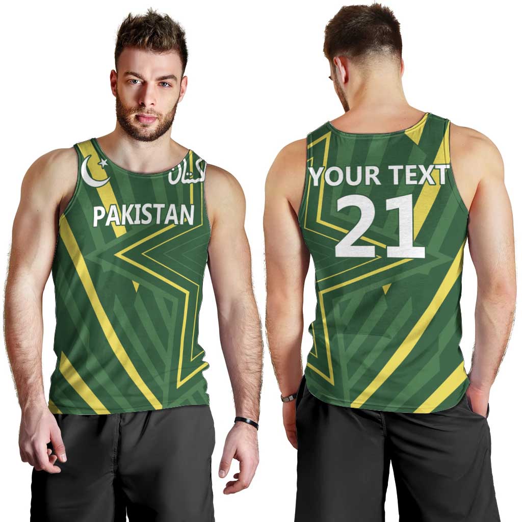 Pakistan Cricket Custom Men Tank Top Shaheen Falcon Go Champions