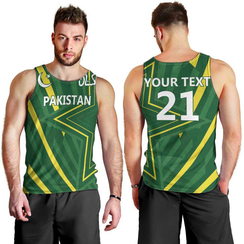 Pakistan Cricket Custom Men Tank Top Shaheen Falcon Go Champions