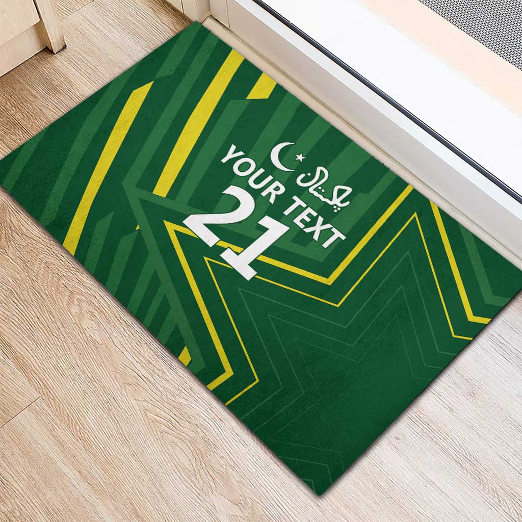 Pakistan Cricket Custom Rubber Doormat Shaheen Falcon Go Champions