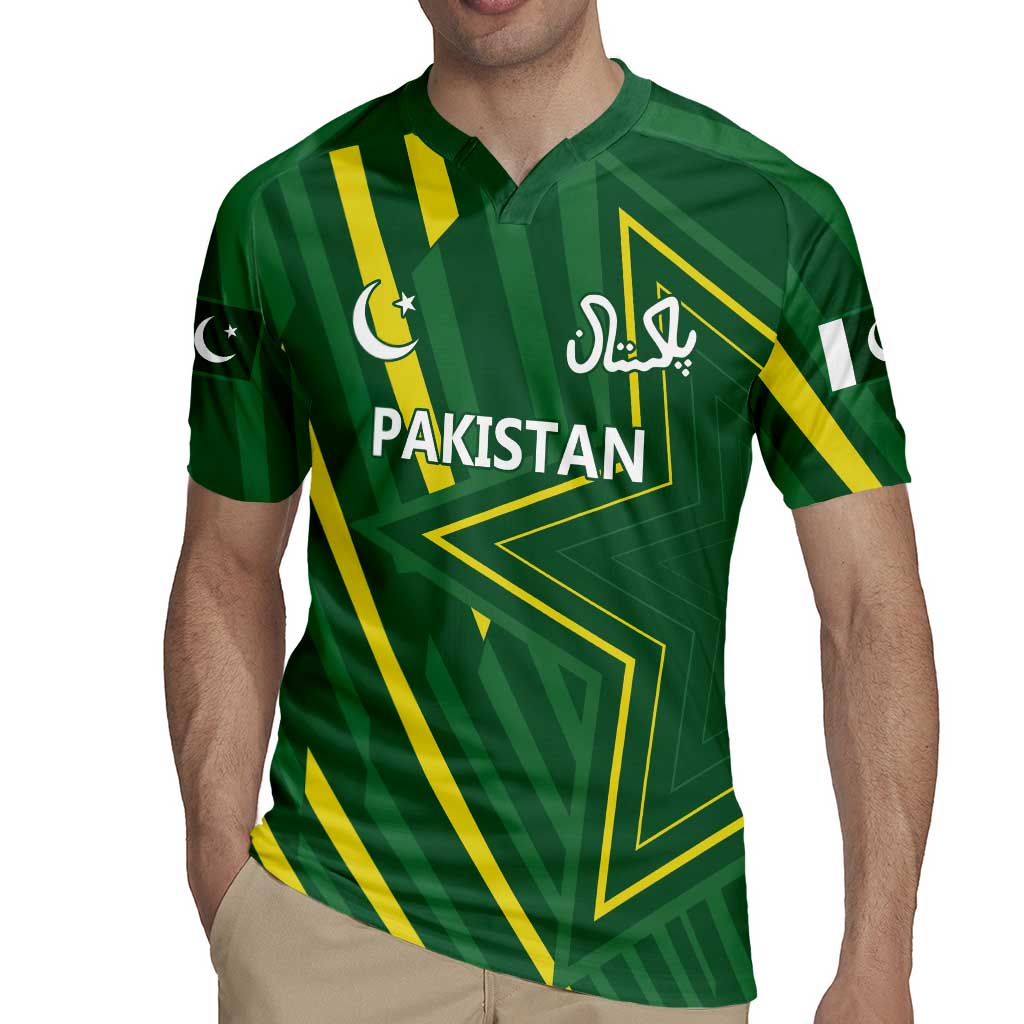 Pakistan Cricket Custom Rugby Jersey Shaheen Falcon Go Champions