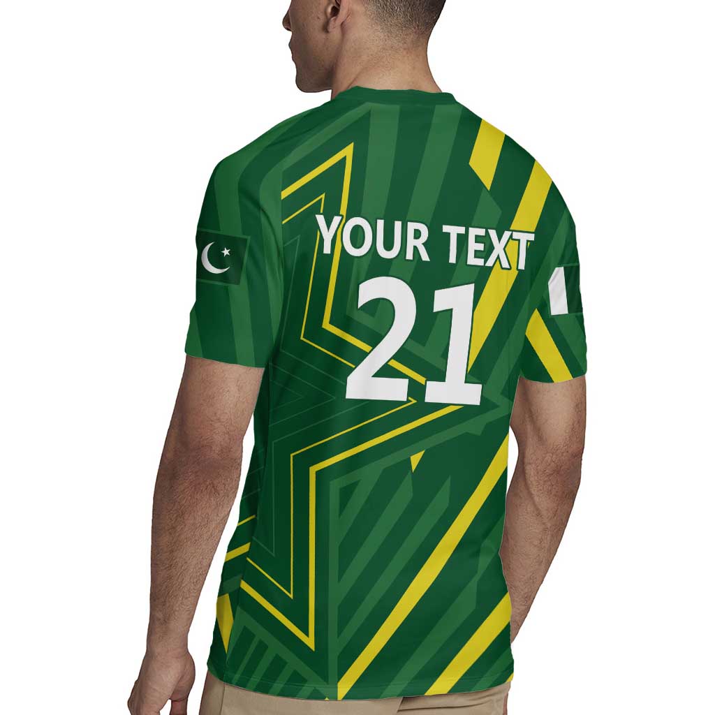 Pakistan Cricket Custom Rugby Jersey Shaheen Falcon Go Champions