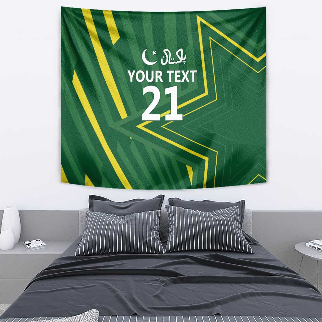 Pakistan Cricket Custom Tapestry Shaheen Falcon Go Champions