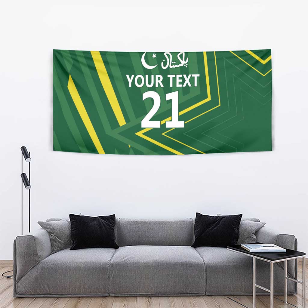 Pakistan Cricket Custom Tapestry Shaheen Falcon Go Champions