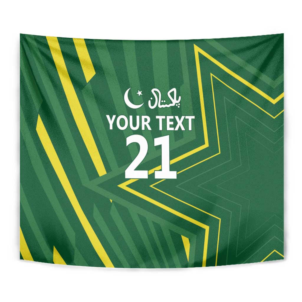 Pakistan Cricket Custom Tapestry Shaheen Falcon Go Champions