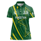 Pakistan Cricket Custom Women Polo Shirt Shaheen Falcon Go Champions