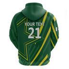 Pakistan Cricket Custom Zip Hoodie Shaheen Falcon Go Champions
