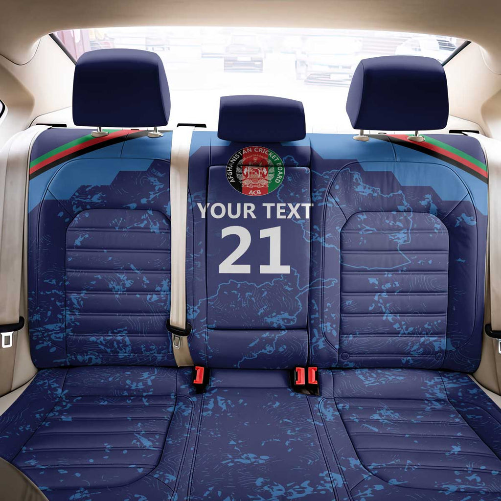 Afghan Atalans Cricket Custom Back Car Seat Cover Afghanistan Map with Sporty Style