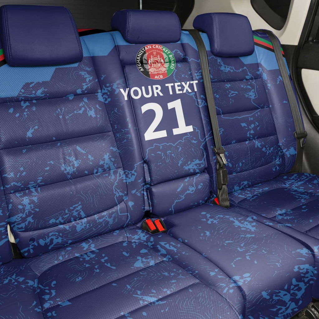 Afghan Atalans Cricket Custom Back Car Seat Cover Afghanistan Map with Sporty Style