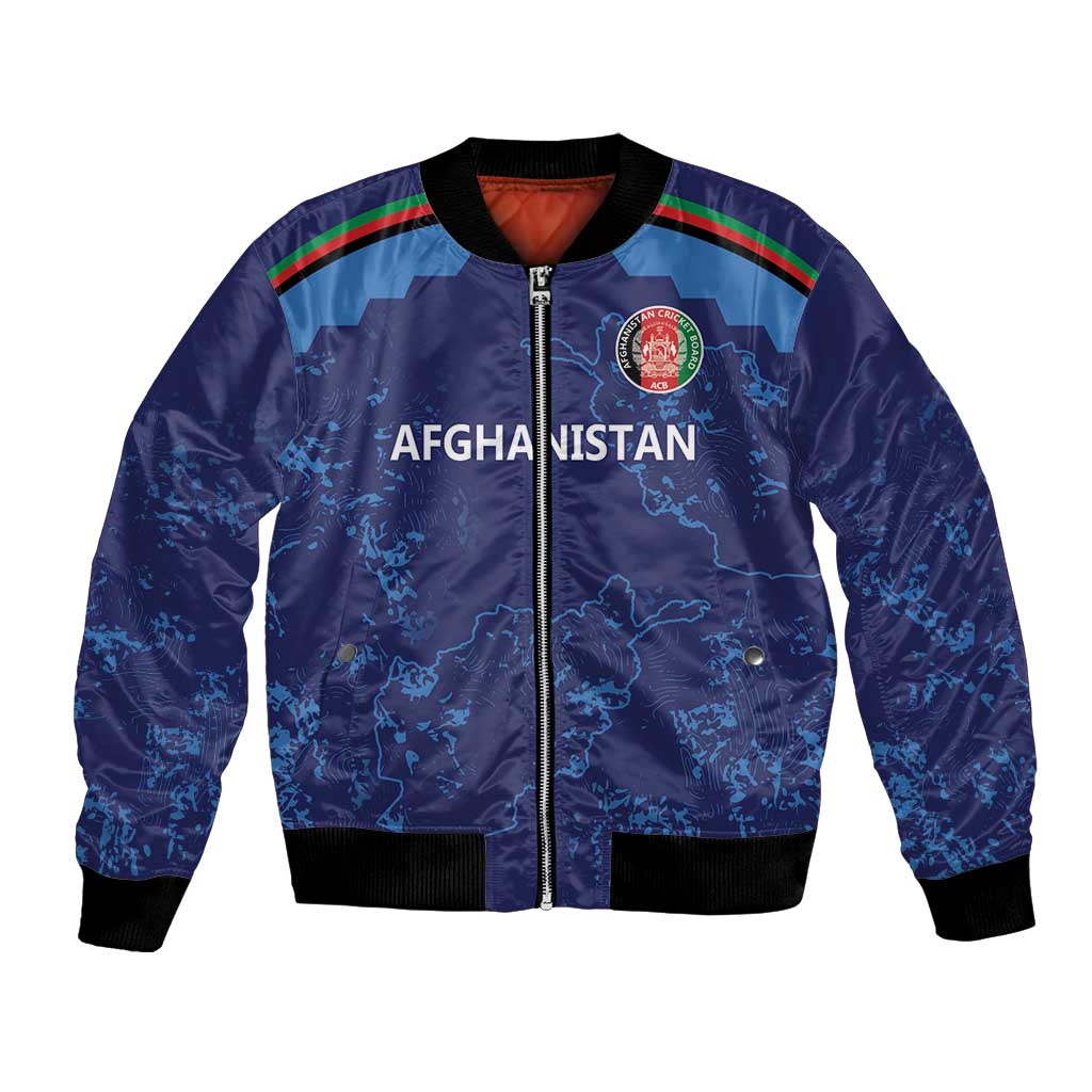 Afghan Atalans Cricket Custom Bomber Jacket Afghanistan Map with Sporty Style