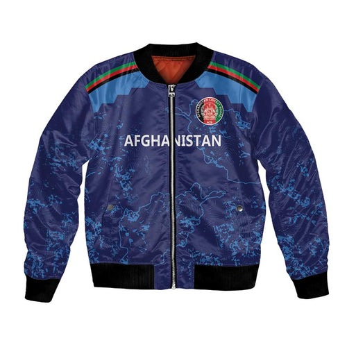 Afghan Atalans Cricket Custom Bomber Jacket Afghanistan Map with Sporty Style