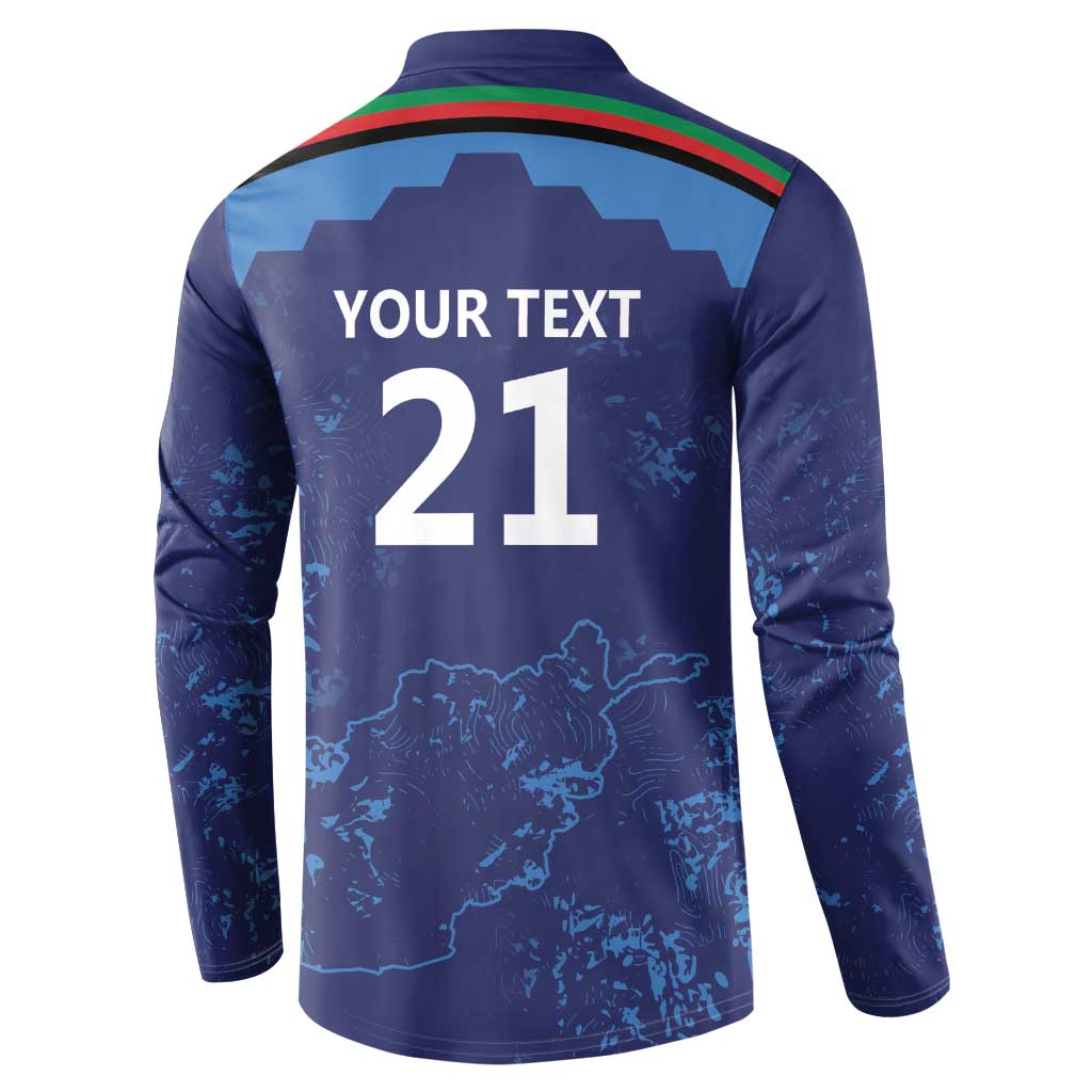 Afghan Atalans Cricket Custom Button Sweatshirt Afghanistan Map with Sporty Style