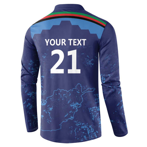Afghan Atalans Cricket Custom Button Sweatshirt Afghanistan Map with Sporty Style
