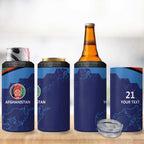 Afghan Atalans Cricket Custom 4 in 1 Can Cooler Tumbler Afghanistan Map with Sporty Style
