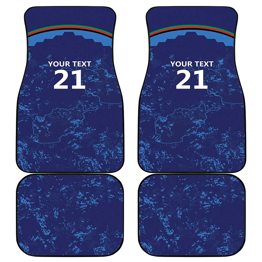 Afghan Atalans Cricket Custom Car Mats Afghanistan Map with Sporty Style