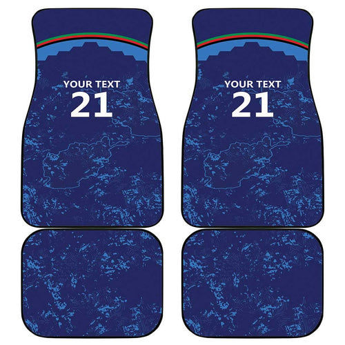 Afghan Atalans Cricket Custom Car Mats Afghanistan Map with Sporty Style