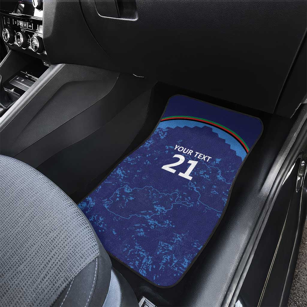 Afghan Atalans Cricket Custom Car Mats Afghanistan Map with Sporty Style