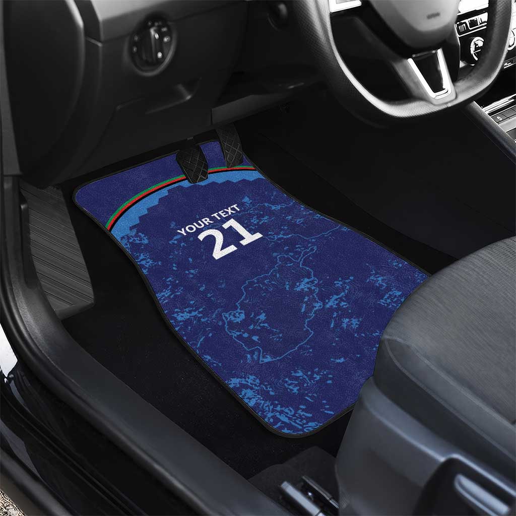 Afghan Atalans Cricket Custom Car Mats Afghanistan Map with Sporty Style