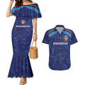 Afghan Atalans Cricket Custom Couples Matching Mermaid Dress and Hawaiian Shirt Afghanistan Map with Sporty Style