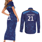 Afghan Atalans Cricket Custom Couples Matching Short Sleeve Bodycon Dress and Long Sleeve Button Shirt Afghanistan Map with Sporty Style