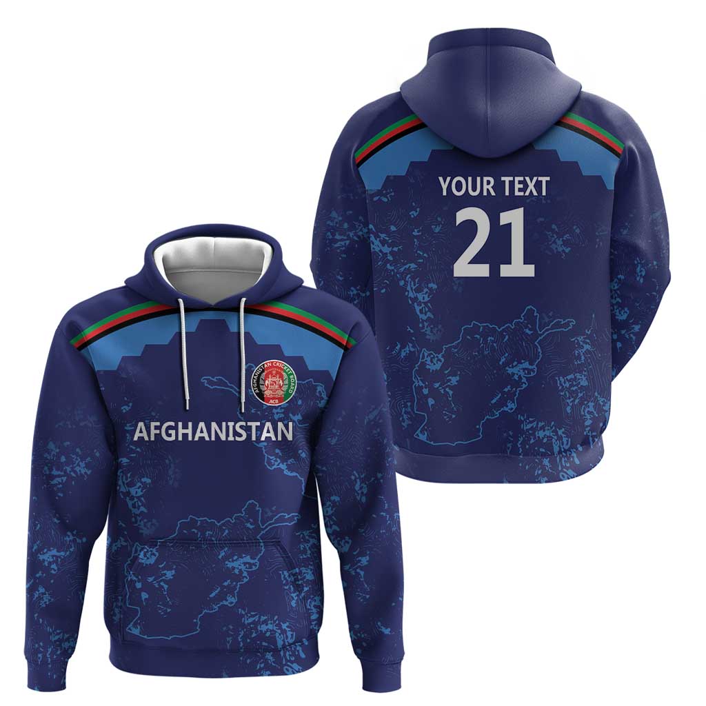 Afghan Atalans Cricket Custom Hoodie Afghanistan Map with Sporty Style