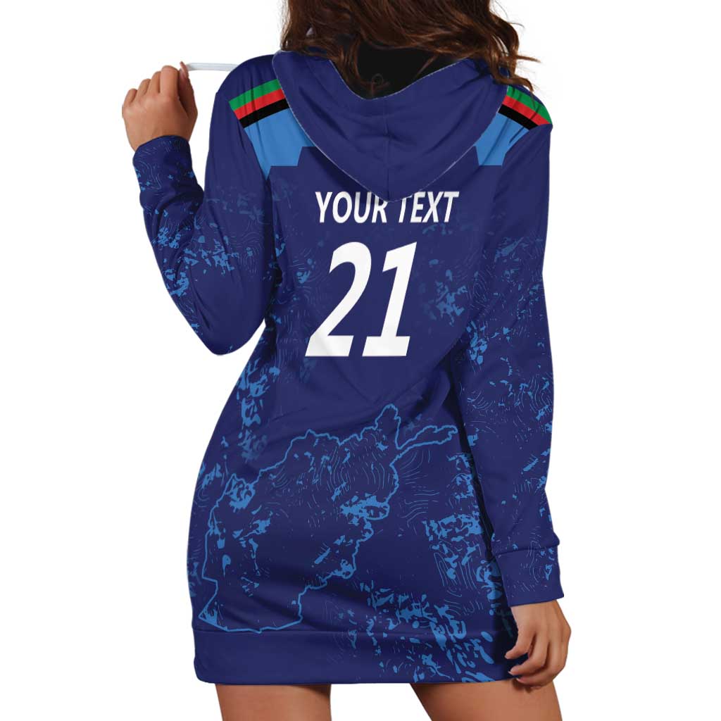 Afghan Atalans Cricket Custom Hoodie Dress Afghanistan Map with Sporty Style