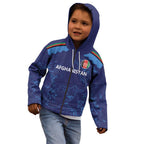 Afghan Atalans Cricket Custom Kid Hoodie Afghanistan Map with Sporty Style