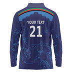 Afghan Atalans Cricket Custom Long Sleeve Polo Shirt Afghanistan Map with Sporty Style