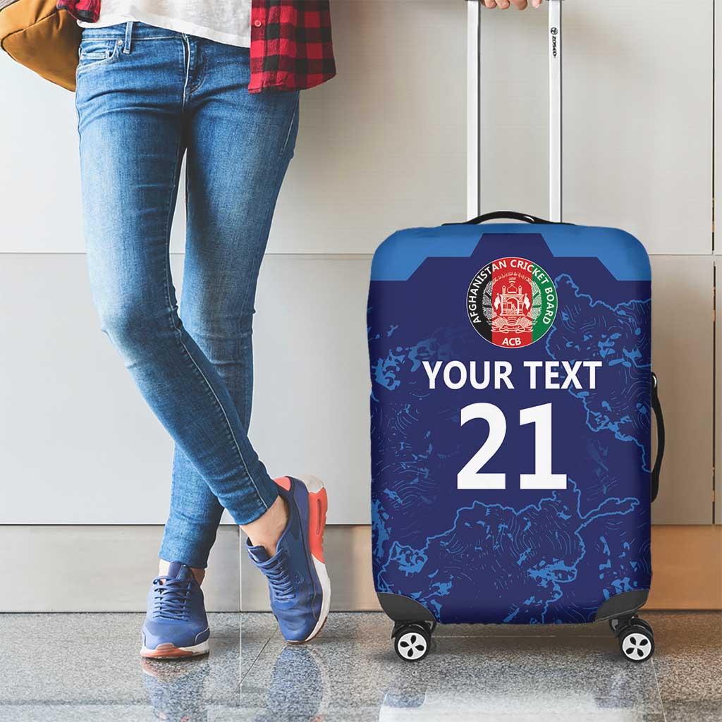 Afghan Atalans Cricket Custom Luggage Cover Afghanistan Map with Sporty Style