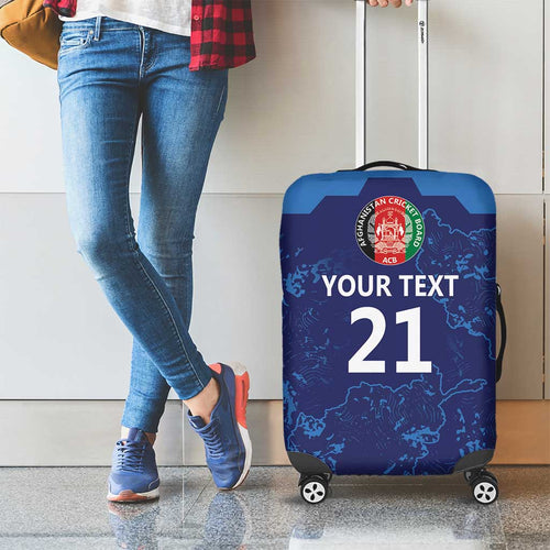 Afghan Atalans Cricket Custom Luggage Cover Afghanistan Map with Sporty Style