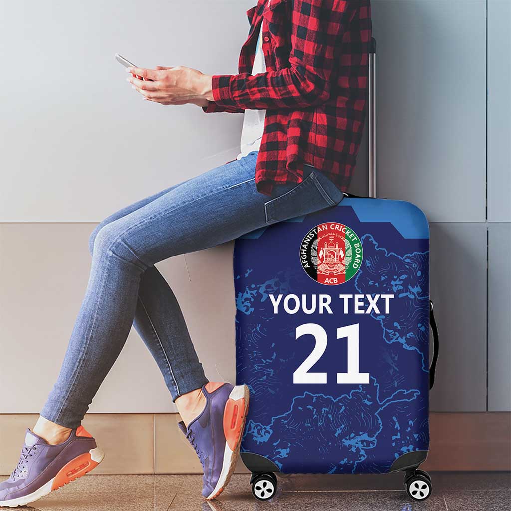 Afghan Atalans Cricket Custom Luggage Cover Afghanistan Map with Sporty Style