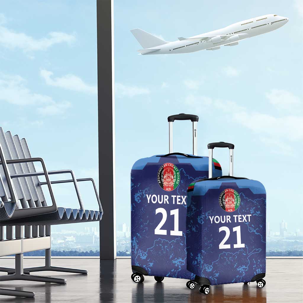 Afghan Atalans Cricket Custom Luggage Cover Afghanistan Map with Sporty Style