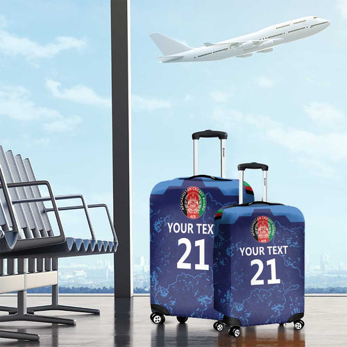 Afghan Atalans Cricket Custom Luggage Cover Afghanistan Map with Sporty Style
