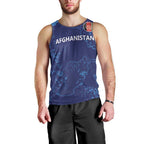 Afghan Atalans Cricket Custom Men Tank Top Afghanistan Map with Sporty Style