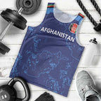 Afghan Atalans Cricket Custom Men Tank Top Afghanistan Map with Sporty Style