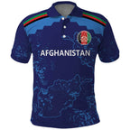 Afghan Atalans Cricket Custom Polo Shirt Afghanistan Map with Sporty Style