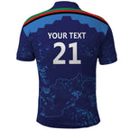 Afghan Atalans Cricket Custom Polo Shirt Afghanistan Map with Sporty Style