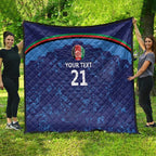 Afghan Atalans Cricket Custom Quilt Afghanistan Map with Sporty Style