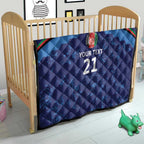 Afghan Atalans Cricket Custom Quilt Afghanistan Map with Sporty Style