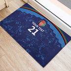 Afghan Atalans Cricket Custom Rubber Doormat Afghanistan Map with Sporty Style