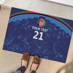 Afghan Atalans Cricket Custom Rubber Doormat Afghanistan Map with Sporty Style