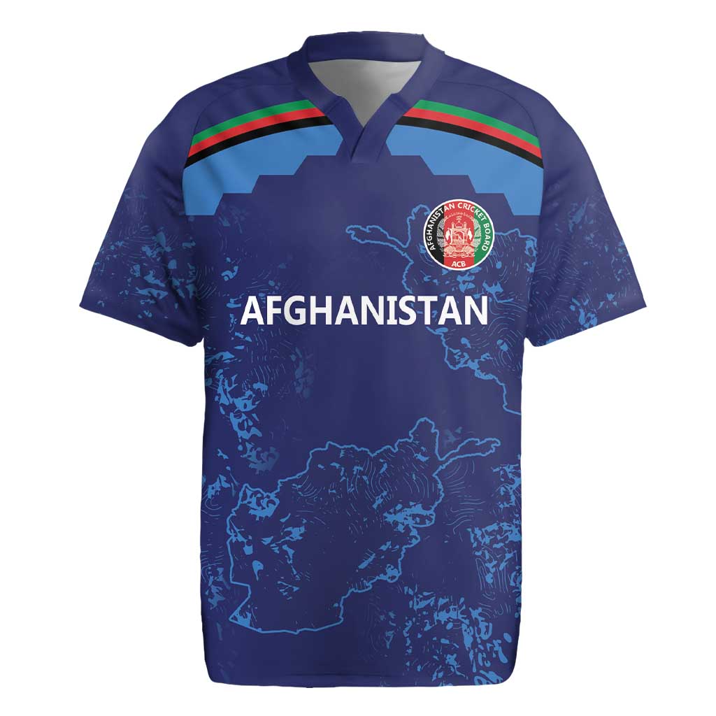 Afghan Atalans Cricket Custom Rugby Jersey Afghanistan Map with Sporty Style