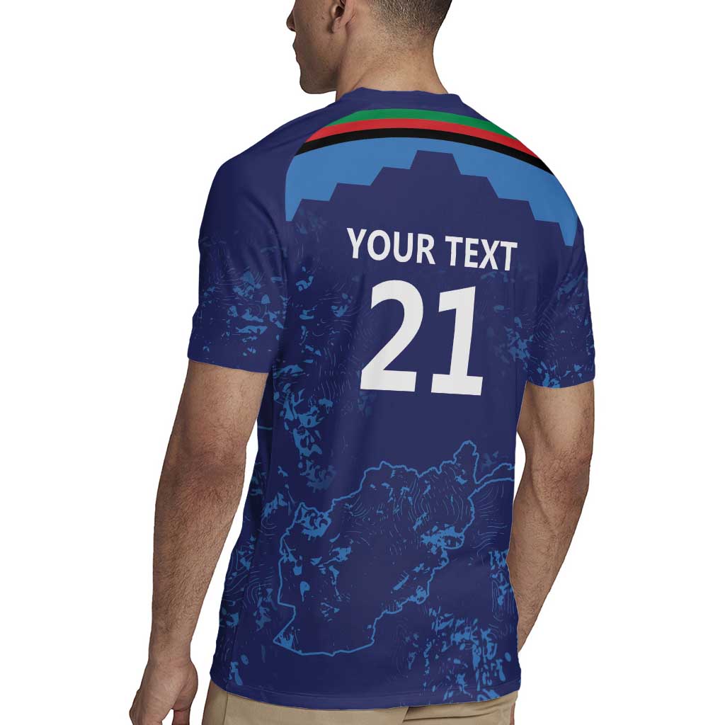 Afghan Atalans Cricket Custom Rugby Jersey Afghanistan Map with Sporty Style