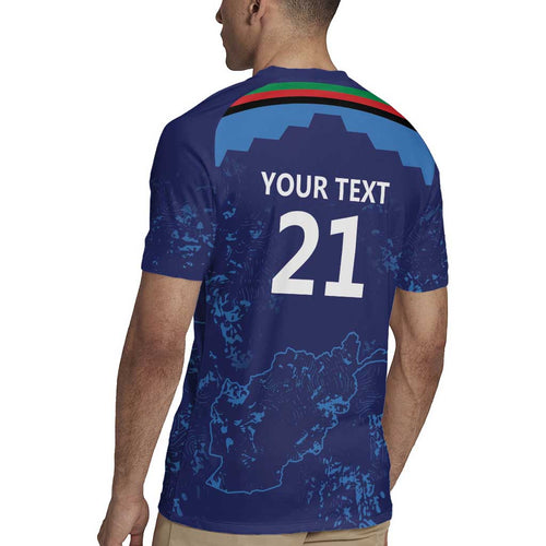 Afghan Atalans Cricket Custom Rugby Jersey Afghanistan Map with Sporty Style
