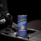 Afghan Atalans Cricket Custom Skinny Tumbler Afghanistan Map with Sporty Style