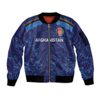 Afghan Atalans Cricket Custom Sleeve Zip Bomber Jacket Afghanistan Map with Sporty Style