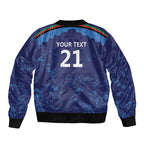 Afghan Atalans Cricket Custom Sleeve Zip Bomber Jacket Afghanistan Map with Sporty Style