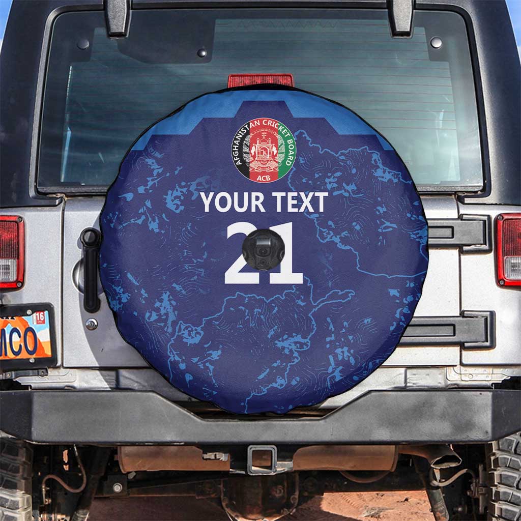 Afghan Atalans Cricket Custom Spare Tire Cover Afghanistan Map with Sporty Style