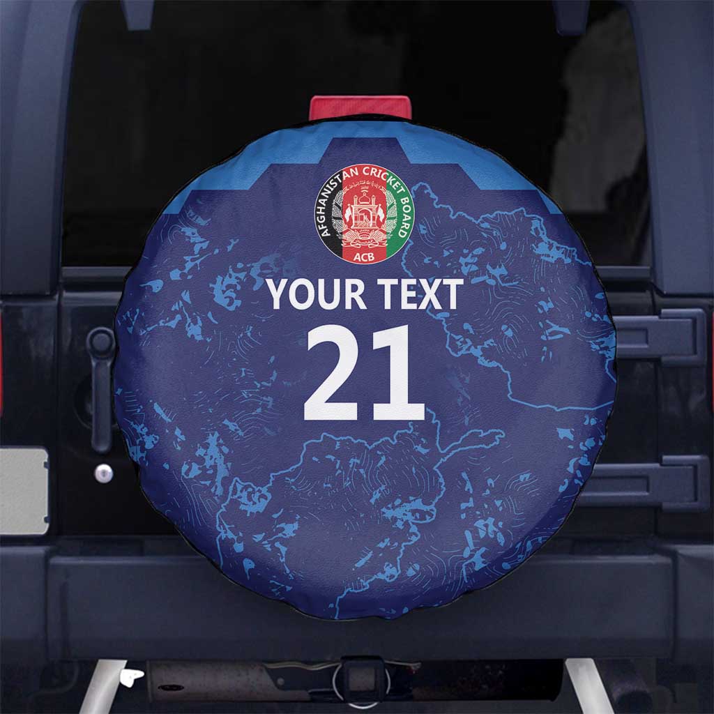 Afghan Atalans Cricket Custom Spare Tire Cover Afghanistan Map with Sporty Style