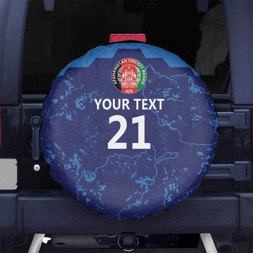 Afghan Atalans Cricket Custom Spare Tire Cover Afghanistan Map with Sporty Style